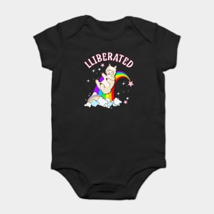 Rainbow Llama Gay Pride Funny Gift Baby Bodysuit